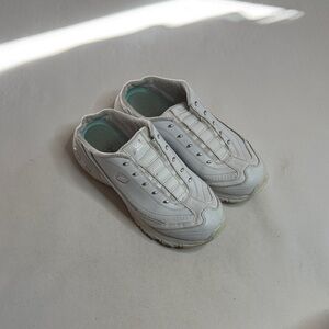 Skechers Women's D'Lites Bright White Sky Slip-On Athletic Sneakers